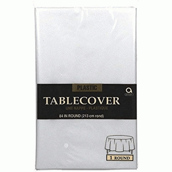 Clear Round Plastic Table Cover 84in Online Hot Sale