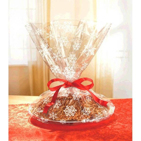 Snowflakes Treat Tray Cello Bags 18in Online Hot Sale