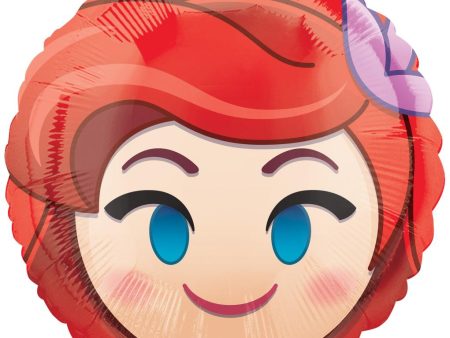 Ariel Emoji Foil Balloon 45cm Online