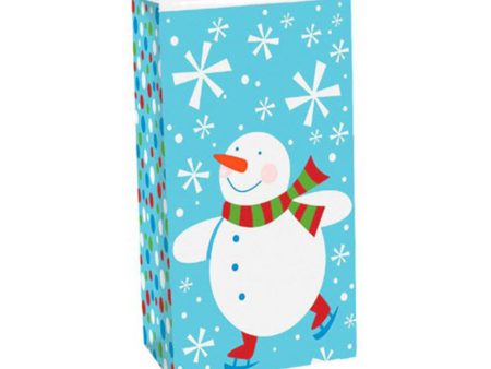 Frosty Friends Paper Treat Sack Cheap