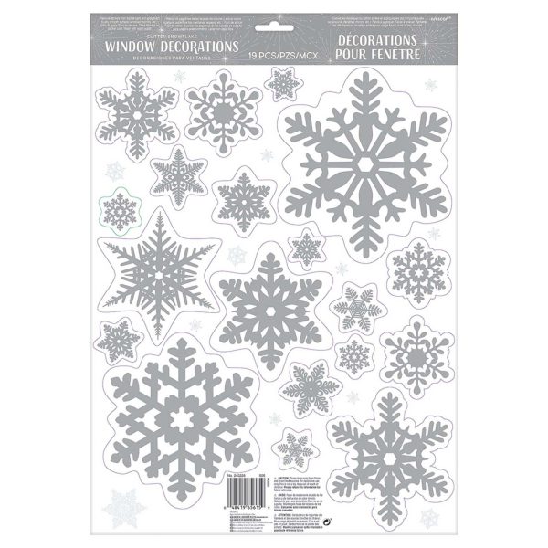 Snowflake Glitter Window Decorations Online