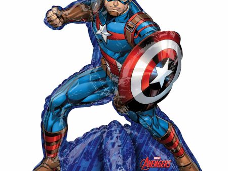 Avengers Captain America Multi-Balloon 55x66cm Hot on Sale