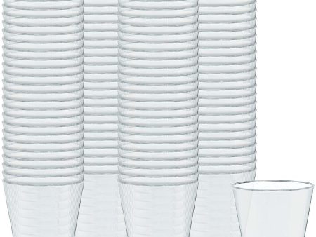 Clear Plastic Shot Glasses 2oz 100pcs Online now