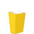 Yellow Small Paper Popcorn Boxes 5pcs 13cm x 9.5cm Online Sale