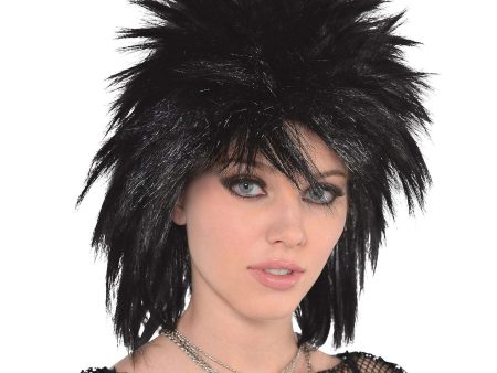 Adult Black 80 s Runaway Women s Wig Discount