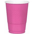 Bright Pink Plastic Cups 12oz 20pcs Online Sale