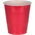 Apple Red Plastic Cups 12oz, 20pcs Cheap