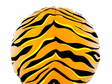 Tiger Print Animalz Foil Balloon 45cm on Sale