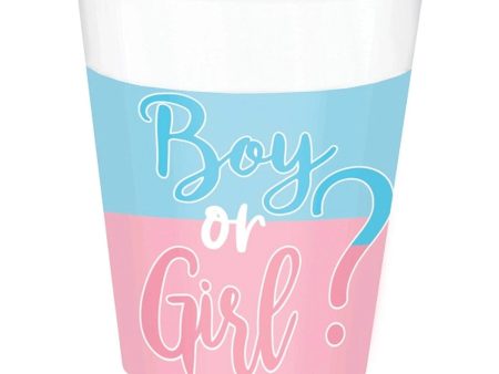 The Big Reveal Plastic Cups 16oz, 25pcs Sale