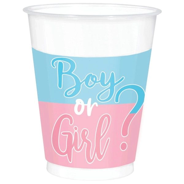 The Big Reveal Plastic Cups 16oz, 25pcs Sale