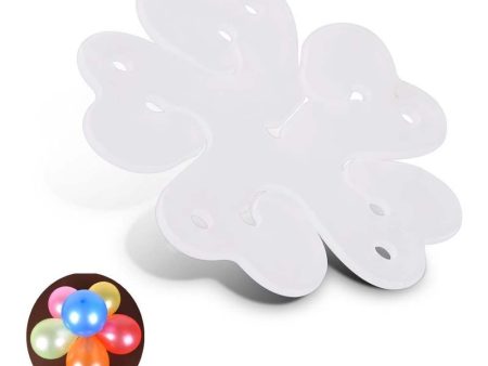 Flower Shape Plastic Disc Balloon Holder 4pcs Online