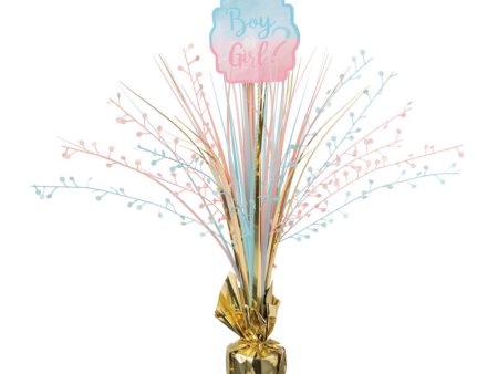 The Big Reveal Centerpiece Spray 18in Foil Discount