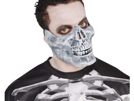 Adult Skeleton Jaw Black and Brown Mask Discount