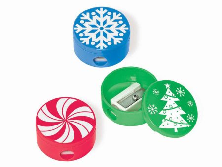 Christmas Pencil Sharpeners 12pcs Hot on Sale