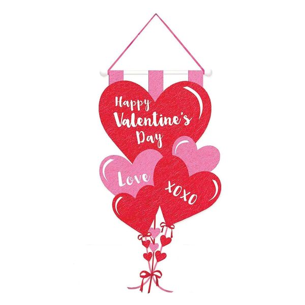 Valentine Day Felt Banner Sign Fashion