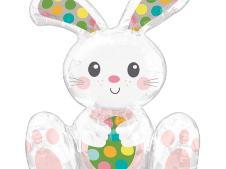 Spotted Easter Bunny Multi-Balloon 38x50cm Sale