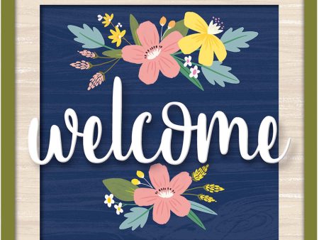 Spring Welcome Add On Metal Sign For Cheap