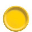 Yellow Sunshine Round Paper Plate 6 3 4in 20pcs Discount