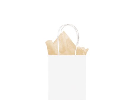 White Small Cub Kraft Bag Hot on Sale