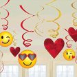 Valentine Emoji Swirls Value Pack 12pcs Fashion