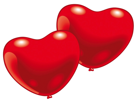 Small Red Heart Balloons 10pcs on Sale