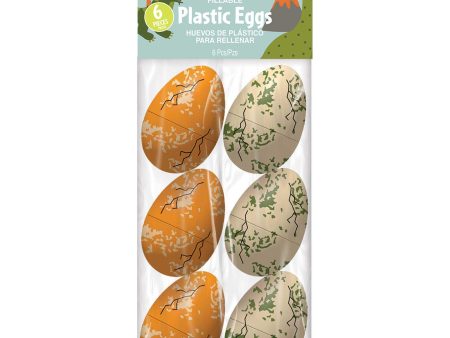 Dinosaur Large Plastic Eggs 6pcs Online Hot Sale