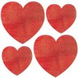 Valentine Mini Glitter Heart Cutouts 10pcs Online Hot Sale