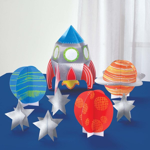 1st Birthday Blast Off Party Kit For 16 People Supply