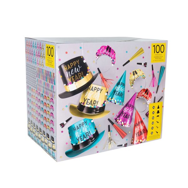 New Years Eve Colorful Confetti  Party Kit For 100 People Online now