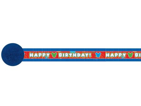 Mickey Mouse Crepe Streamer 30ft Sale