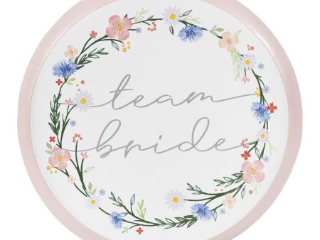 Boho Bride Paper Plates 9in, 8pcs Sale