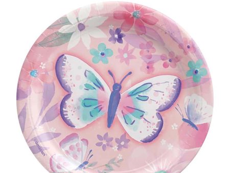 Flutter Round Paper Plates 7in 8pcs For Discount