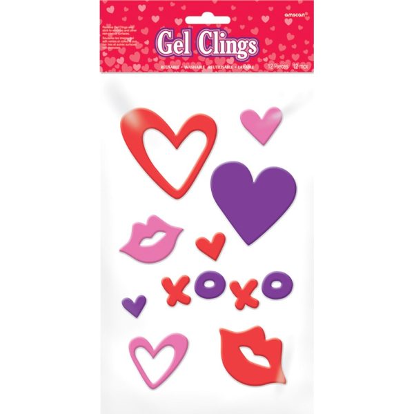 Valentine Gel Clings 12pcs Online