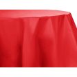 Apple Red Round Plastic Table Cover 84in Hot on Sale