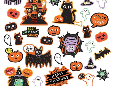 Spooky Friends Cutouts Paper 30pcs Online