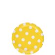 Yellow Sunshine Dots Round Party Paper Plates 7in 8pcs Online