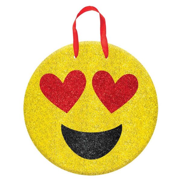 Valentine Emoji Glitter Sign Online now