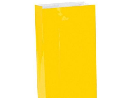 Yellow Sunshine Mini Package Paper Bags 6in, 12pcs Online now