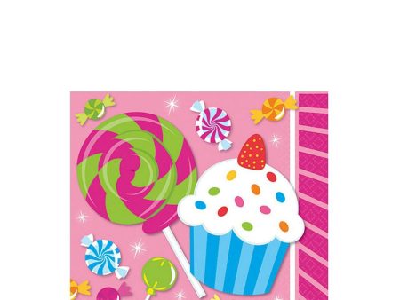 Sweet Shop Beverage Tissues 16pcs Supply