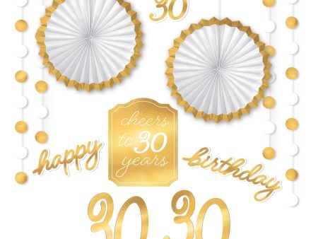 30th Golden Age Birthday Room Decorating Kit Discount