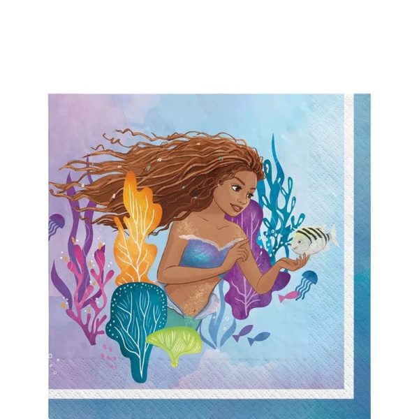 The Little Mermaid Beverage Napkins 16pcs Fashion