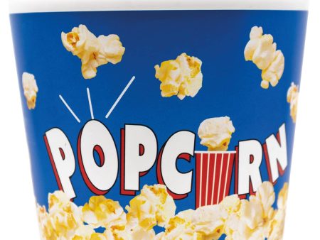 Blue Reusable Party Popcorn Paper Buckets 220ml Discount