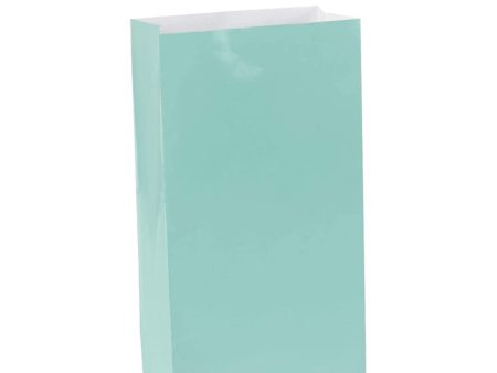 Robins Egg Blue Mini Package Paper Bags 6inches, 12pcs Supply