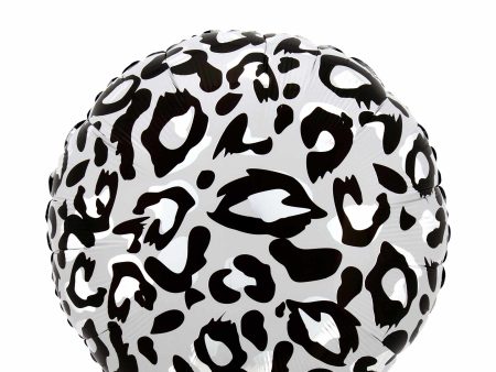 Snow Leopard Print Foil Balloon 45cm Fashion