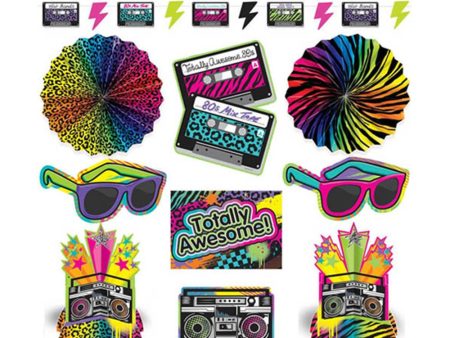 Totally 80 s Decorating Kit 10pcs Supply