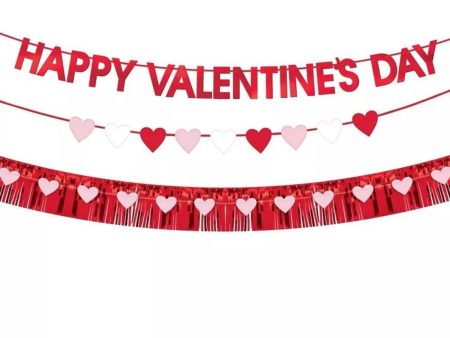 Valentine Foil & Paper Banner Kit For Cheap