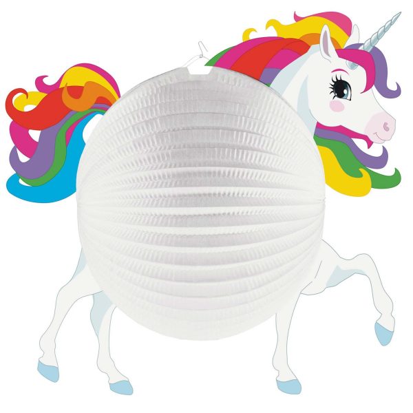 Unicorn Shaped Paper Lantern 25cm For Cheap