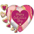 Valentine s Day  Marble SuperShape Balloon 60x50cm Online