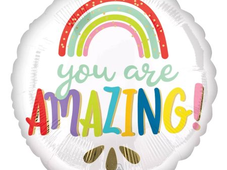 You Are Amazing Multi Colored Foil Balloon 18in Cheap