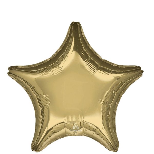 Star White Gold Foil Balloon 45cm Sale